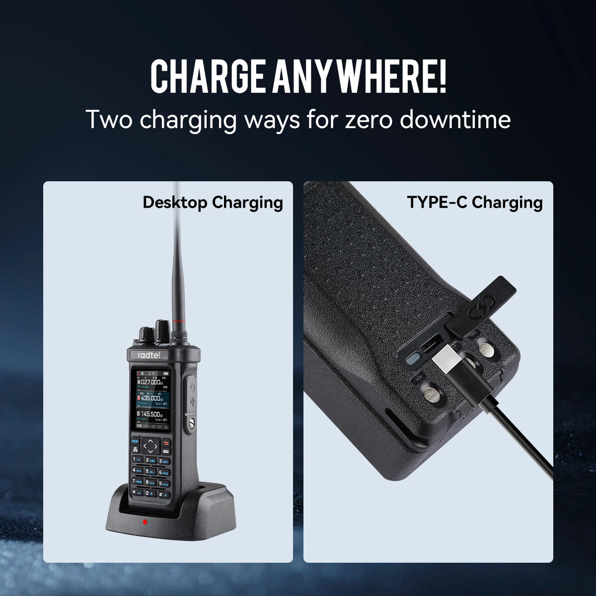 Radtel RT-950 PRO Walkie Talkie AM/FM/CB/LSB/USB/CW Receiver with GPS APRS 10W Bluetooth Phone Programming Ham Radio RT-950PRO