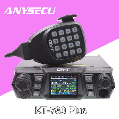 QYT KT-780PLUS Mobile Radio VHF 136-174MHz or UHF 400-480MHz 100W /75W Walkie Talkie KT780PLUS Transceiver