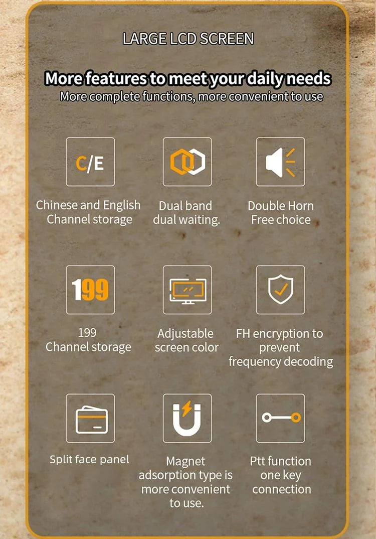 D500 Car-mounted Walkie Talkie UV Dual Band 25W Mini Mobile Car Radio HF Transceiver Outdoor Communication for ZASTONE