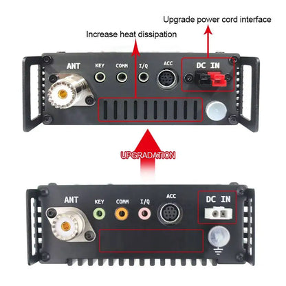 Xiegu G90 0.5-30MHz HF Amateur Radio 20W SSB/CW/AM/FM SDR Structure with Built-in Auto Antenna Tuner HF Transceiver
