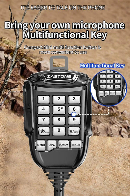 D500 Car-mounted Walkie Talkie UV Dual Band 25W Mini Mobile Car Radio HF Transceiver Outdoor Communication for ZASTONE