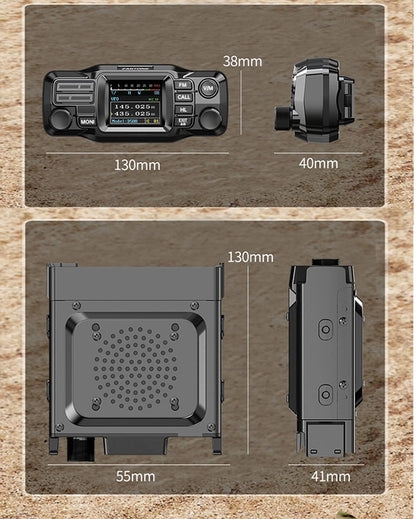 ZASTONE D500 25W High Power Mini Mobile Radio VHF UHF Dual Band DTMF Detachable Panel Transceiver