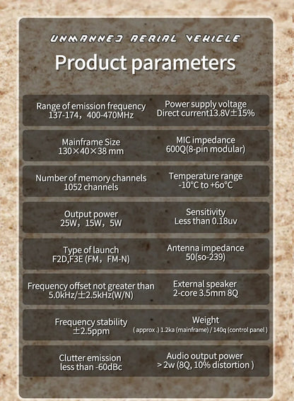 ZASTONE D500 25W Car Walkie Talkie UV Dual Band Car Two Way Radio Station Dual Channel Receiver Split Type Car Mobile Radio