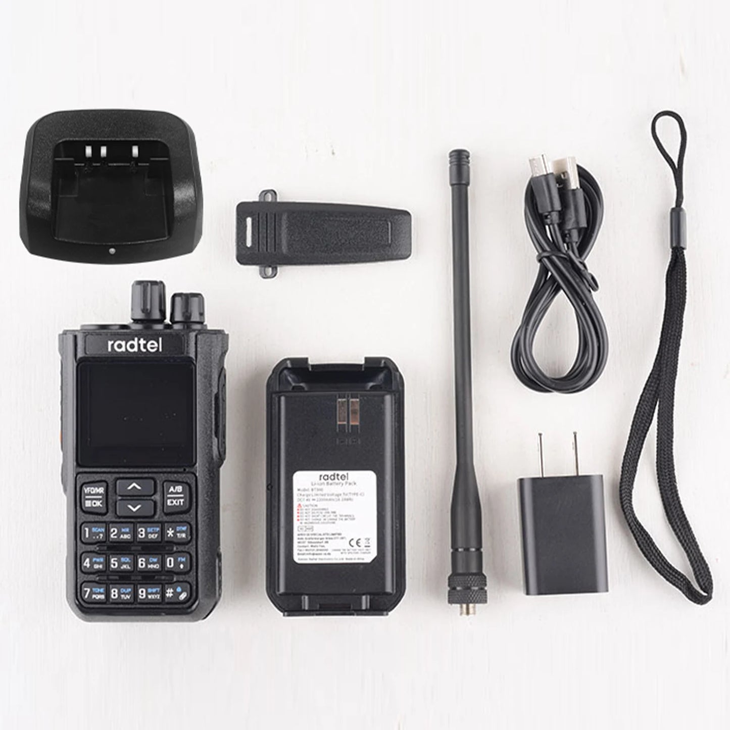 Radtel RT-900 Walkie Talkie with Charging Dock, 8W 512CH Air Band 2 Way Radio Full Band Amateur Ham Radio