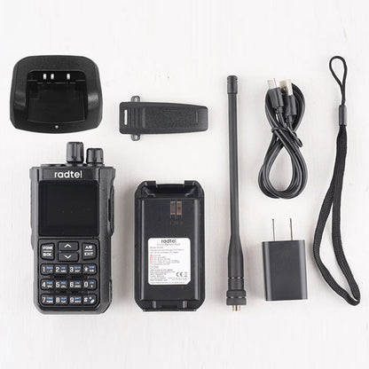 Radtel RT-900 Walkie Talkie with Charging Dock, 8W 512CH Air Band 2 Way Radio Full Band Amateur Ham Radio