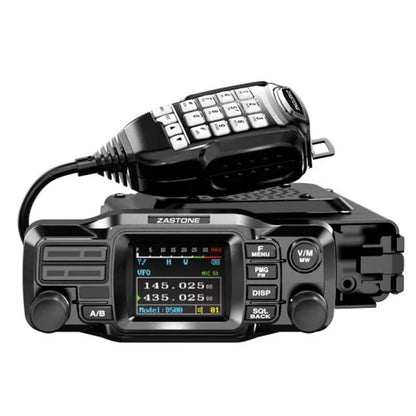 ZASTONE D500 Car Radio Walkie Talkie 25W Mini Mobile Radio Station UHF VHF Dual Band Transceiver Amateur