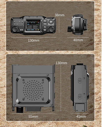 ZASTONE D500 Split Type Car Walkie talkie 25W UHF VHF Dual-band Mobile Radio Station HAM Mini  Car Walkie-talkies FM