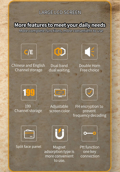 ZASTONE D500 25W Car Walkie Talkie UV Dual Band Car Two Way Radio Station Dual Channel Receiver Split Type Car Mobile Radio