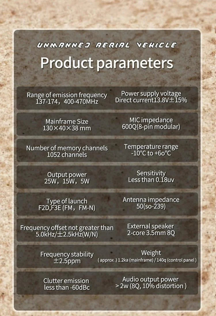 D500 Car-mounted Walkie Talkie UV Dual Band 25W Mini Mobile Car Radio HF Transceiver Outdoor Communication for ZASTONE