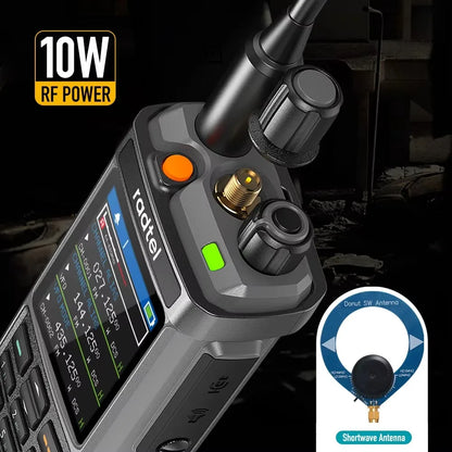 Radtel RT-880G GPS APRS Tri-Standby Tri-display CB/SSB HF Ham Radio with 1024 Channels AM LW MW SW UHF VHF Rx, Dual Antenna