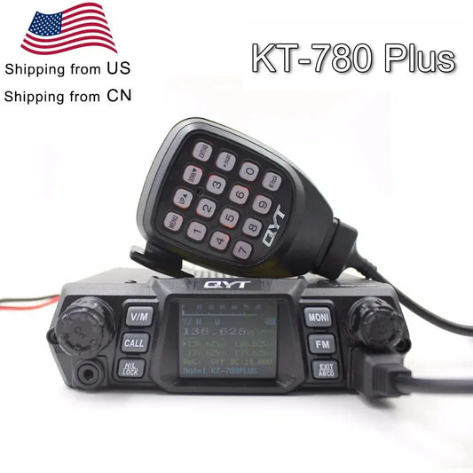 QYT KT-780PLUS Mobile Radio VHF 136-174MHz or UHF 400-480MHz 100W /75W Walkie Talkie KT780PLUS Transceiver