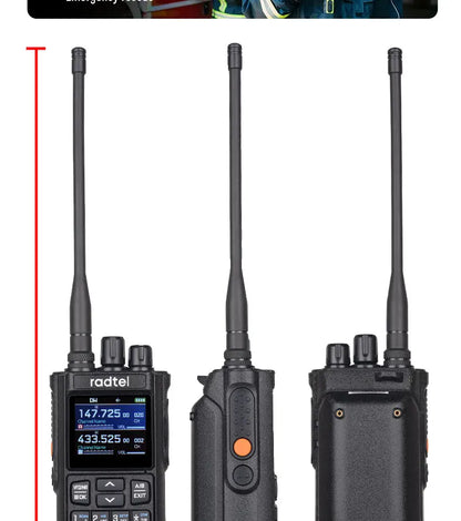 Radtel RT-900 Walkie Talkie with Charging Dock, 8W 512CH Air Band 2 Way Radio Full Band Amateur Ham Radio