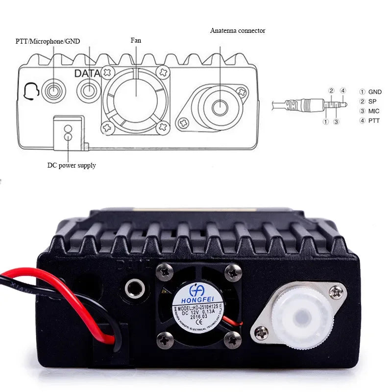QYT KT-8900D Vehicle mini Car Radio 25W Mobile Car Radio dual band KT8900D Wakie Talkie Long Range Radio Talkie Walkie