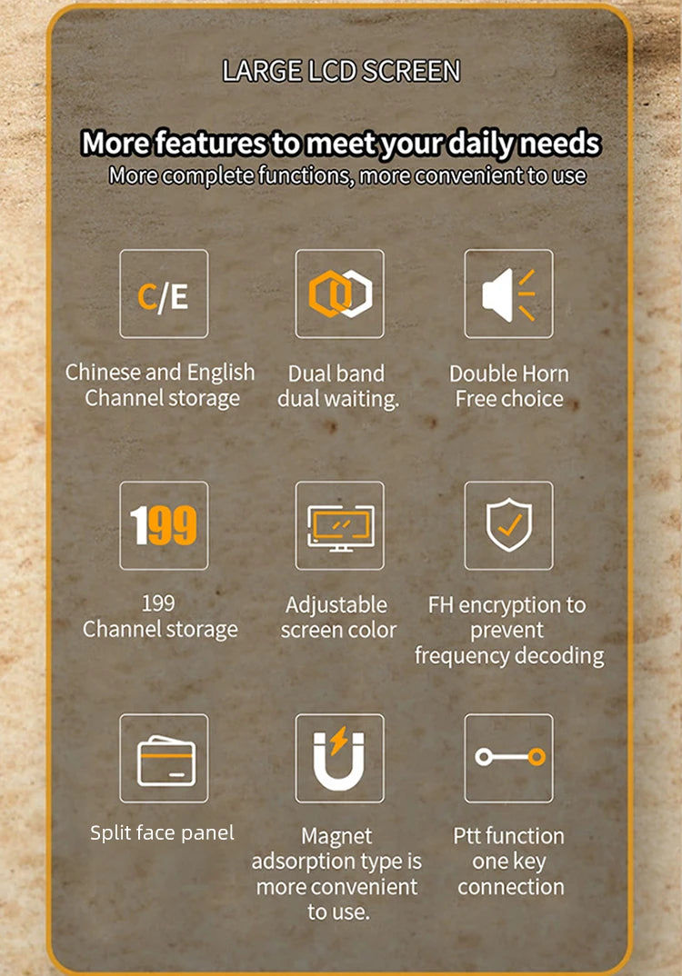 ZASTONE D500 Split Type Car Walkie talkie 25W UHF VHF Dual-band Mobile Radio Station HAM Mini  Car Walkie-talkies FM